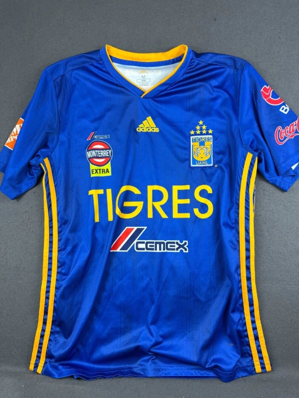 Adidas Mens Blue UANL 2019/20 Away Replica Jersey ClimaLite Sports Logo #5 M